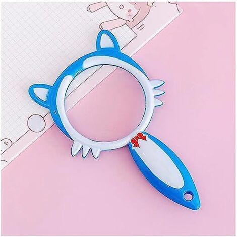(bleu Clair) Loupe De Lecture De Dessin Anim Mignon, Jouets D'aventure Pour Enfants, Les Tudiants En Plein Air Observent Une Simple Loupe  Main
