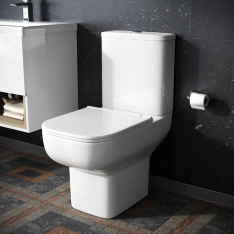 Close coupled toilets