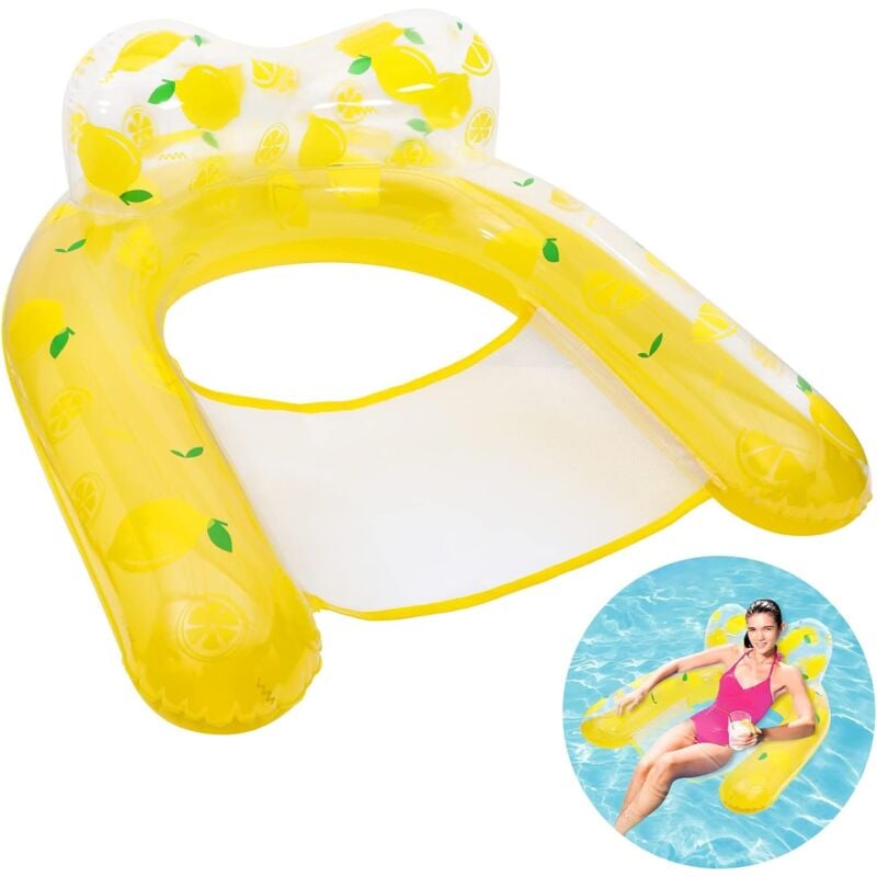 jaune flottant hamac gonflable bouées matelas gonflables hamac flottant chaise longue accessoires de piscine, flottantes hamac flotteur gonflable
