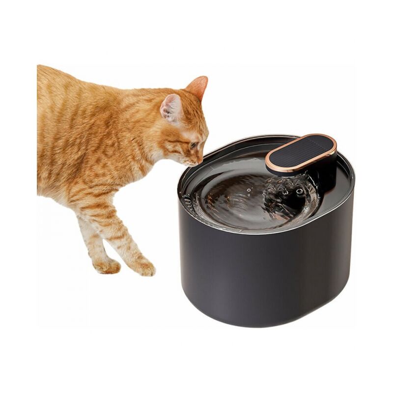 Bleu foncé, fontaine à eau) Distributeur d'eau automatique électrique intelligent pour animaux de compagnie à faible bruit avec grande capacité de 3