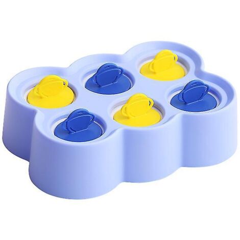 bleu-moule  Glace Rectangulaire  6 Compartiments Pour Mini Sucettes En Plastique De Qualit Alimentaire
