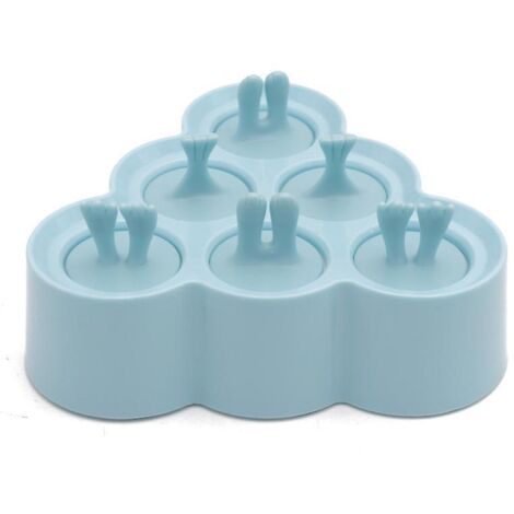 (bleu) Moule  Glace Triangulaire Pour Animaux - Bac  Glaons En Silicone Pour Enfants - Moule  Glace - Mini Moule  Glace Pour Machine  Crme Glace -