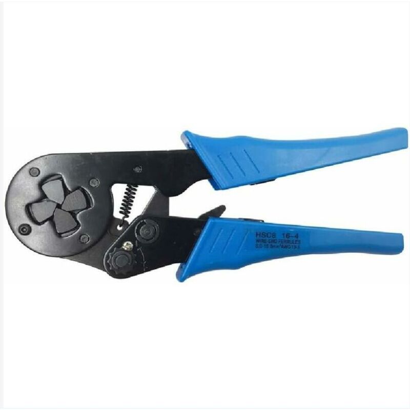 Bleu) Outil de sertissage à sertir auto-ajustable pour embouts de câble de 4 à 16 mm2 - blue