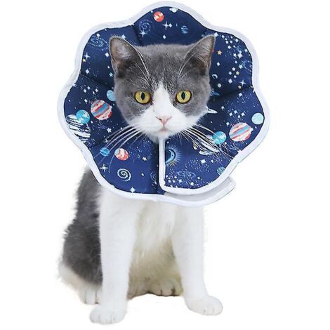 bleu (s)-collerettes Pour Chat Anti-morsure Protection Ajustable Collier De Rcupration Comfy Cone Pour Chat Et Chiots