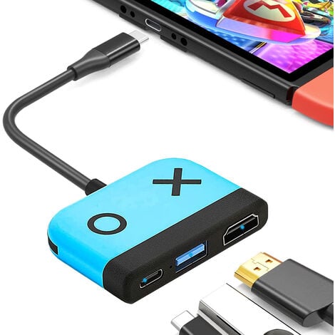 Station d'accueil Switch tv pour Nintendo, adaptateur TV Switch HDMI 4K  avec port USB 3.0 