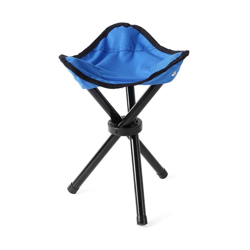 Linghhang - Bleu) Tabouret de camping pliant, tabouret de camping pliant ultra léger et portable, siège de chaise de pêche durable et confortable