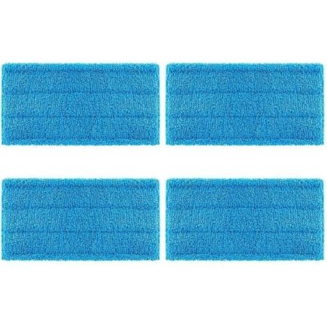 (bleu)4 lingettes en microfibre compatible avec balai swiffer wetjet Recharge pour swiffer wetjet fabriqué en microfibre de haute qualité