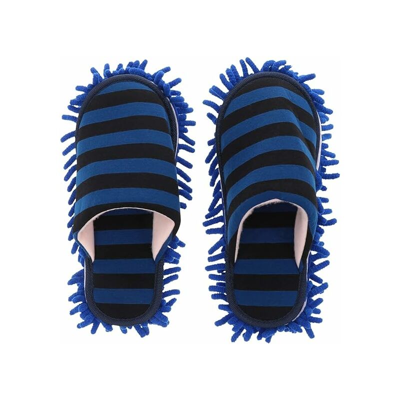 Linghhang - Bleu)Chaussons en Microfibre Doux Lavable Réutilisable Multifonctionnel Chaussettes de Pied en Microfibre Pantoufles Chaussures pour