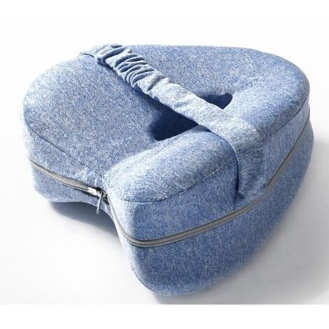 (Bleu)Coussin d'entrejambe,Coussin Entre Jambes pour Dormir,Coussin Genoux Nuit,Oreiller viscoélastique,Coussin pour Genoux Dormir (Bleu)