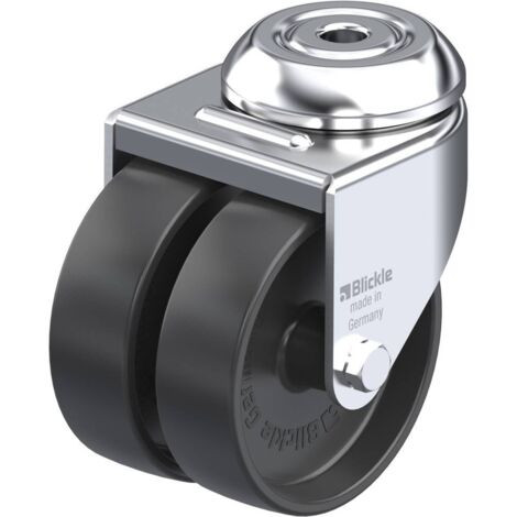 Blickle 106732 LMDA-POA 75G Ruota girevole doppia Diametro ruota: 75 mm Capacità di carico (max.): 100 kg 1 pz.