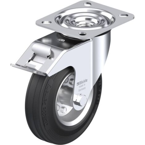 Blickle 280081 Roulette pivotante noire 125 mm