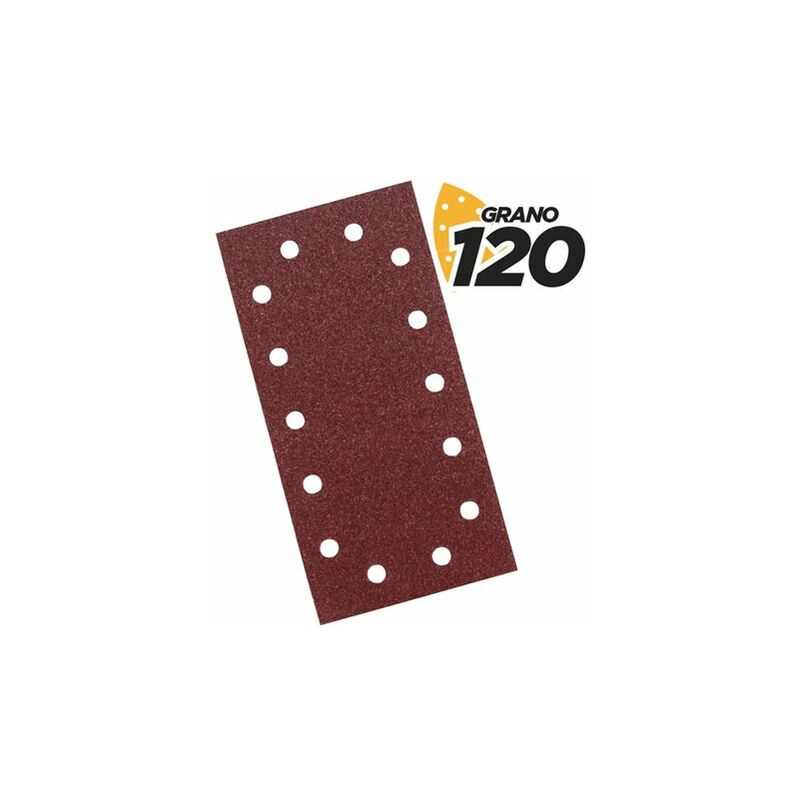 Image of Confezione da 10 carte abrasive con velcro per levigatrice bl0123 - grana 120 - formato rettangolare - Blim