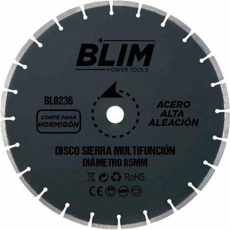 Blim disco corte de hormigon y marmol para sierra multifuncion 85mm