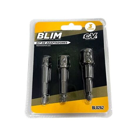 Blim kit 3 adaptateurs 1/4 hex à 1/4-3/8-1/2