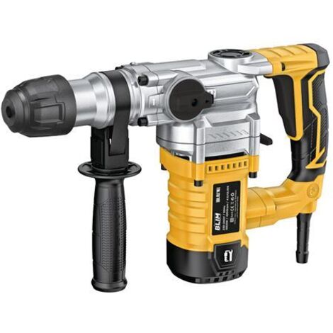 Blim Martillo SDS-Plus 1050W 1050rpm - 4 Funciones - Potencia de Impacto 4.5J - 4.200 Impactos por Minuto - Incluye Brocas y Ci