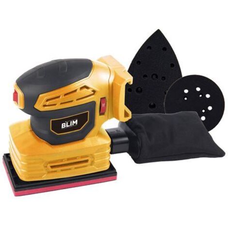 Blim Multilijadora 3 Placas a Bateria 20V 2Ah - Placa Redonda, Triangular y Rectangular - Velocidad 7000-13000rpm - Deposito pa