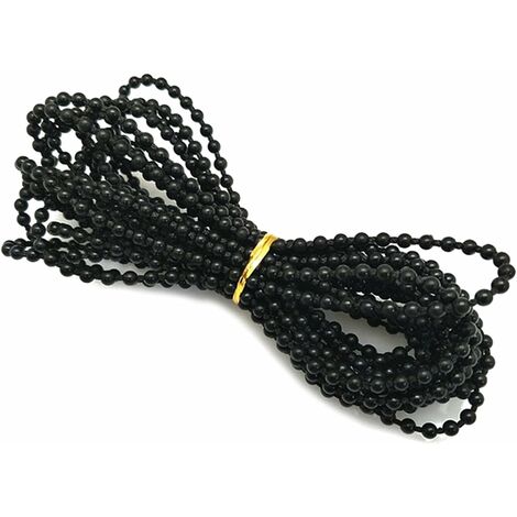 Blind Beads Chain,Vertical Blind Chain,Vertical Blinds Accessories Beads Chain for Roller Blinds Repair Parts Repair Fittings (Black)