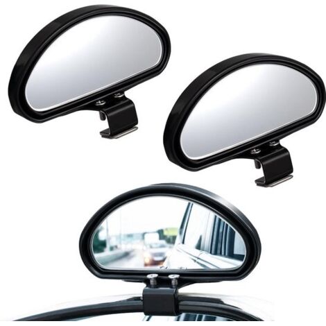 Blind Spot Mirror - 15x5.5 cm - 2-Piece Pack - Car Blind Spot Mirror - Banana Shaped Mirror - For Blind Spot Monitoring - Universal - 360° - Side Mirror - Car/RV Accessories