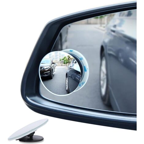 Blind Spot Mirrors For Cars - Waterproof 360°Rotatable Convex Rear View Mirror For Universal Cars -2 Pack