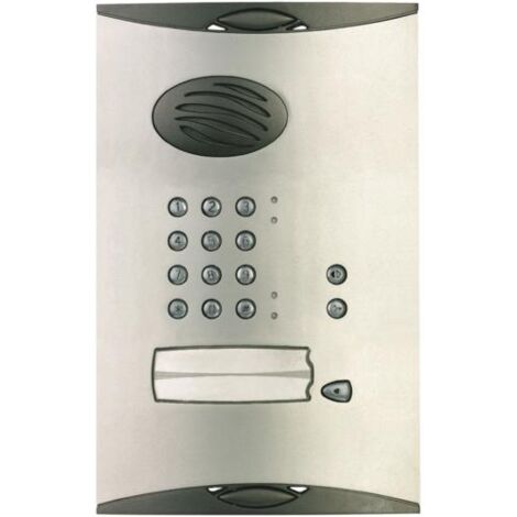 Blindage platine de rue avec clavier 1 logement pour interphone radio habitat HAGER LB721