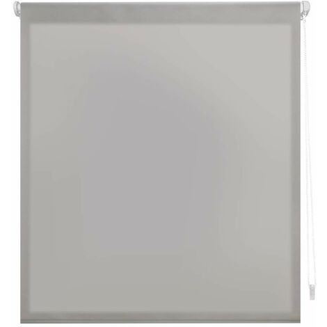 Blindecor Aure  Tenda a rullo traslucida tinta unita senza perforazione - Argento grigio, 107 x 180 cm (Larghezza x Altezza)  Dimensioni del tessuto 104 x 175 cm  Tende per interni senza attrezzi
