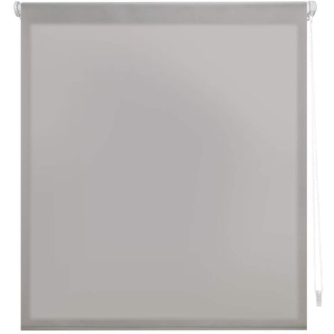 Blindecor Aure Tenda a rullo traslucida tinta unita senza perforazione - Argento grigio, 52 x 180 cm (Larghezza x Altezza) Dimensioni del tessuto 49 x 175 cm Tende per interni senza attrezzi