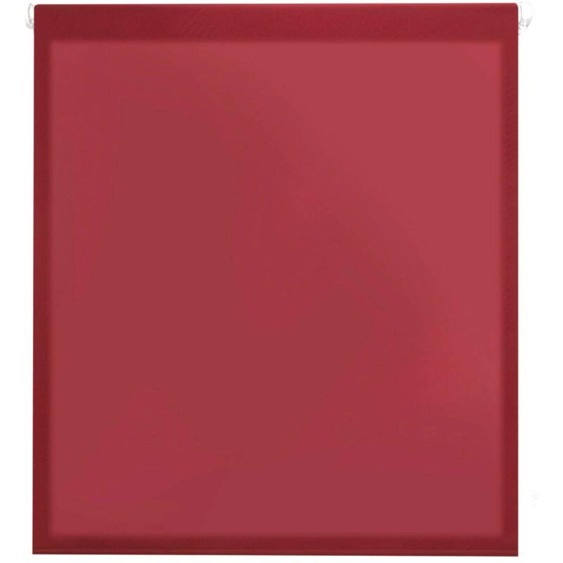 Blindecor - Aure Tenda a rullo traslucida tinta unita senza perforazione - Rosso bordeaux, 37 x 180 cm (Larghezza x Altezza) Dimensioni del tessuto