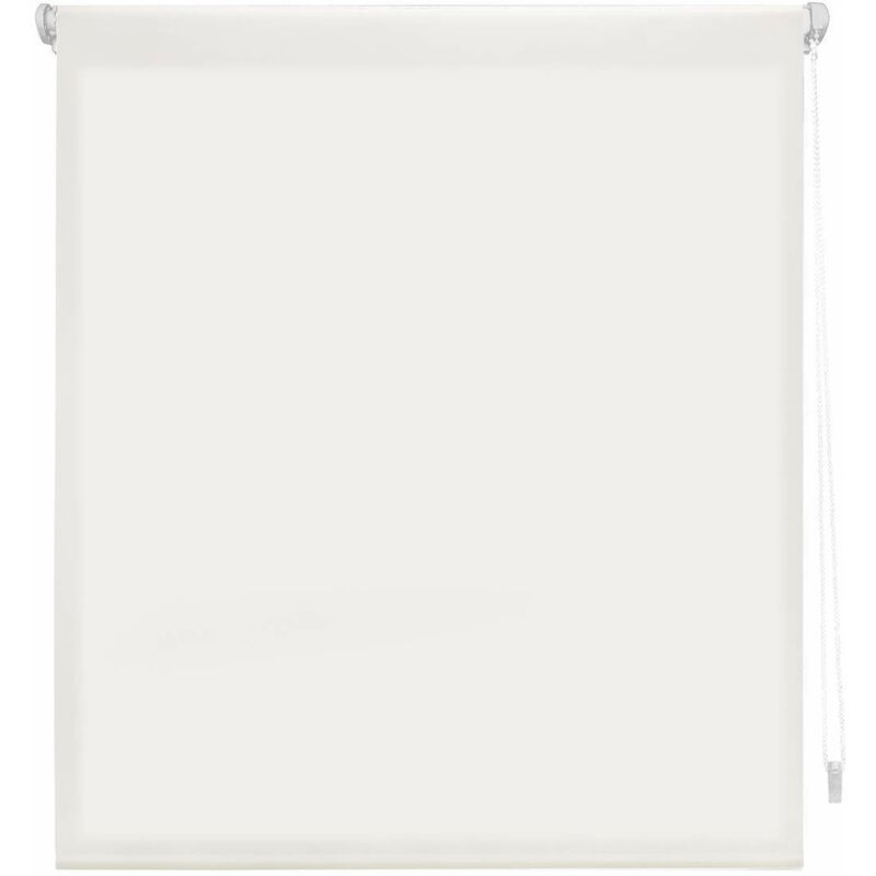 Aure Tenda a rullo traslucida tinta unita senza perforazione - Bianco sporco, 140 x 180 cm (Larghezza x Altezza) Dimensioni del tessuto 137 x 175 cm