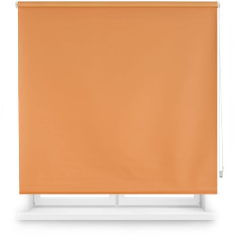 Blindecor Draco Tenda a rullo oscurante - Arancia, 160 x 175 cm (Larghezza x Altezza)  Dimensioni del tessuto 157 x 170 cm. Tende termiche oscuranti