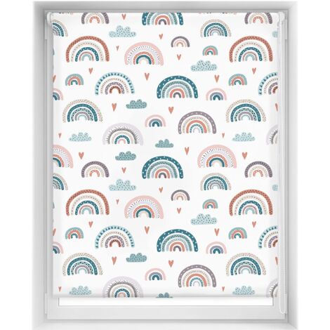 Blindecor Easy tende non forate Stampate - Tenda traslucida con stampa digitale, posate, 110 x 150 cm (larghezza per altezza), dimensioni del tessuto 107 x 145 cm