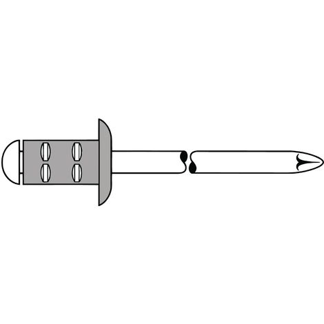 GESIPA BLINDNIETTECHNIK GMBH 1464833 Blindniete (Ø x L) 4.8 mm x 10 mm Edelstahl Aluminium 50 St.