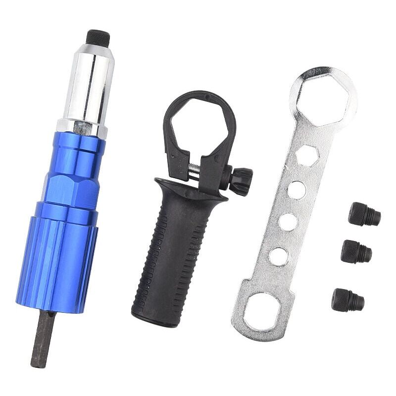 Image of Blindnietadapter auf Nietpistole - Nietbits für Akkuschrauber und Bohrmaschine