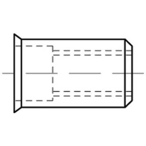 Blindnietmutter R 88418 SEKO M4/0,25 - 3,0 A 4 500 Stück