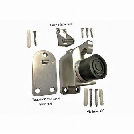 KLOSE BESSER BLINDOMAX gancio da parete in acciaio inox fermaporta - 813