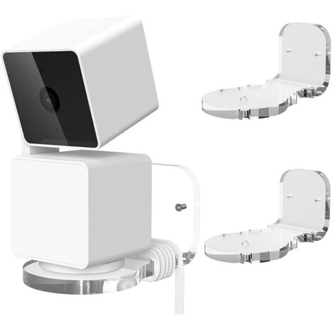 Blink Mini Schwenk-/Neige-Kamera-Wandhalterung zur Montage der Kamera an Wänden oder Decken, Bohren erforderlich, Wandhalterung aus Edelstahl (transparent), 2er-Pack