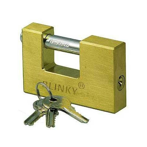 Blinkendes Vorhängeschloss für schwere Messingfensterläden mm. 50