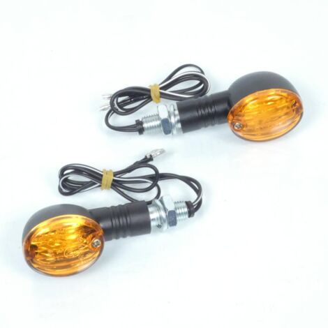 blinker 12v 21w rund schwarz bihr für motorrad roller quad moped