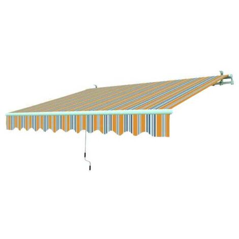 Blinky 9690814 Tenda da Sole Avvolgibile, 195x150 cm, Rigato Giallo