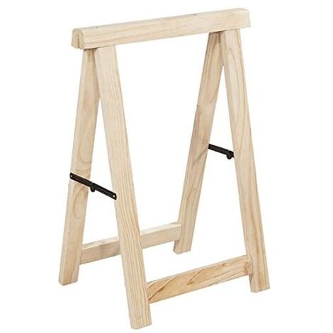 Cavalletto Economico 'Hobby' Cm 75 X H 75 In Legno Di Abete Grezzo.