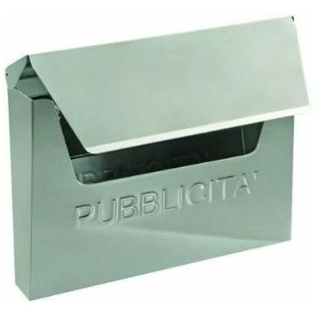 Blinky City Cestino Basculante per Pubblicita' in Inox 35x9x27,5cm