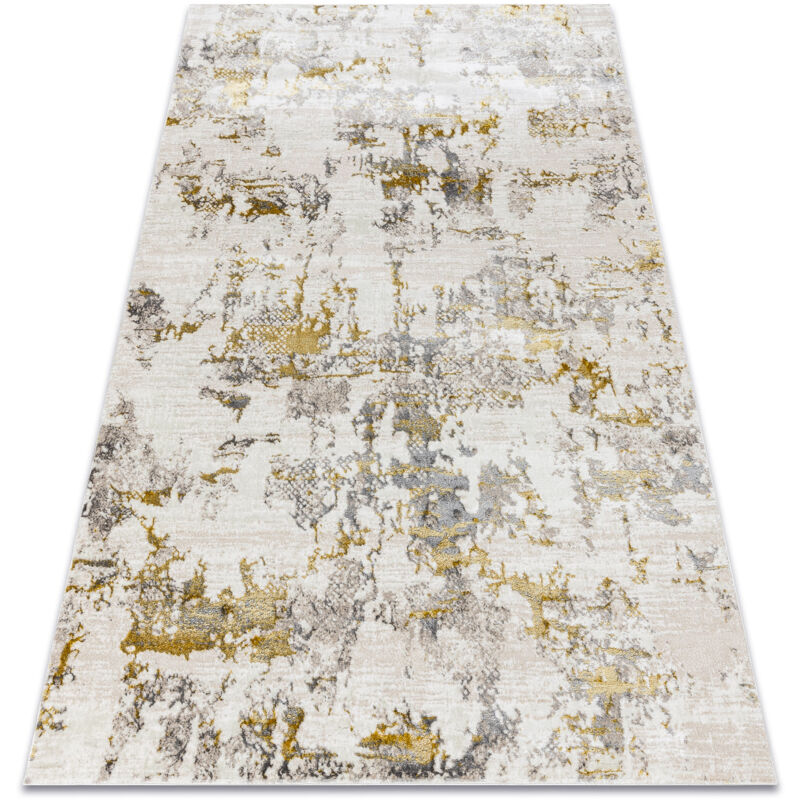 Bliss Z199AZ127 carpet cream / gold - Abstraction, modern, structural beige 140x190 cm