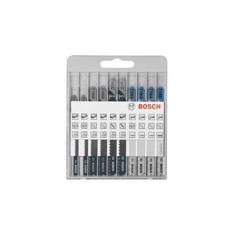 Blister 10 Lames Sauteuse X-PRO Assortiment 6 BOIS + 4 METAL - 2607010630