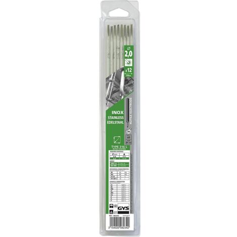 Blíster (12U) Electrodo Inoxidable 2 mm