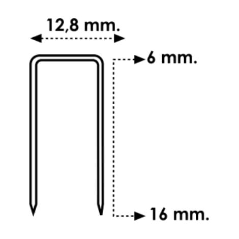 BLISTER 1M GRAPA 80 12MM KIVEC MCGRAPA80-12BLI