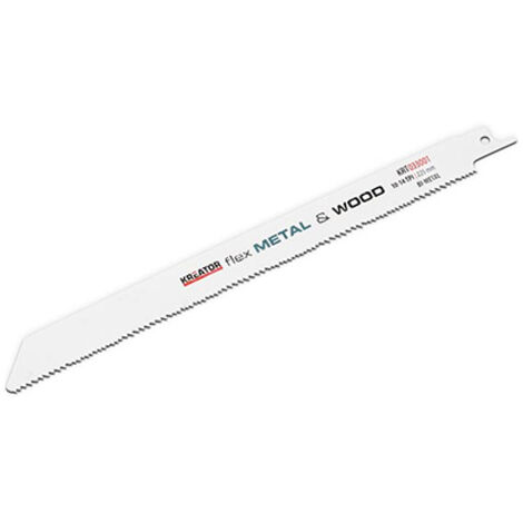 Blister 2 lames de scie sabre 225 métal-bois 33001 kreator