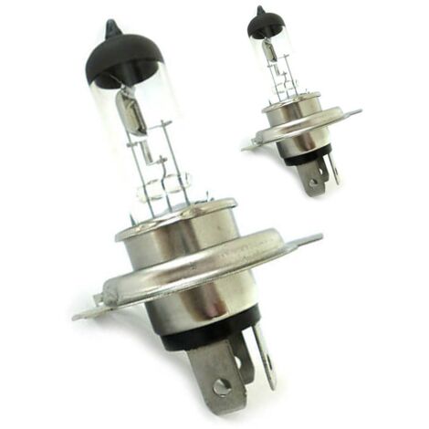 Blister 2 Lampade Alogene H4 P43T 12V 60/55W Fari Auto