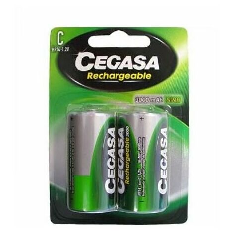 Varta Pack 2 Pilas Recargables 3000mAh 1.2V HR20