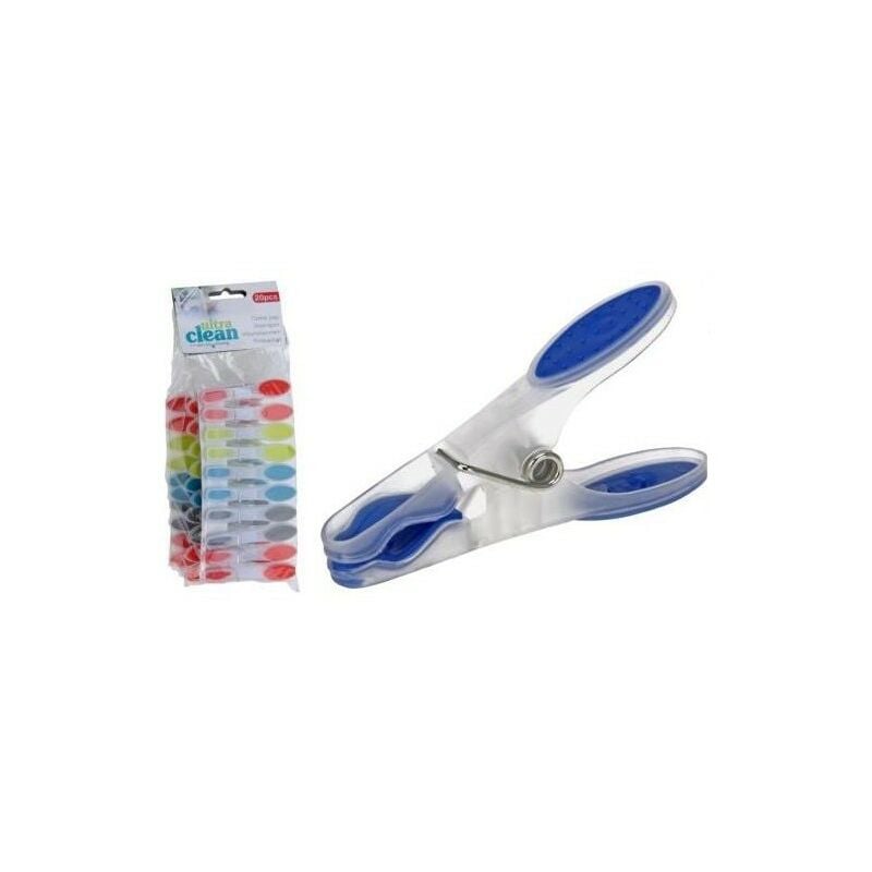 

Pinzas ropa plastico 20 piezas blister 20