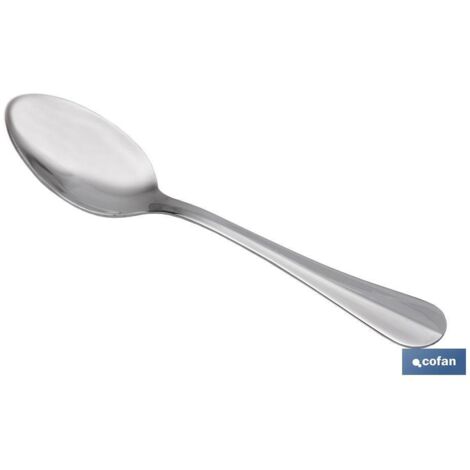 Blister 3 unités Cuillère à Thé en Acier Inox C-18/0 Modèle Bologne 2 mm