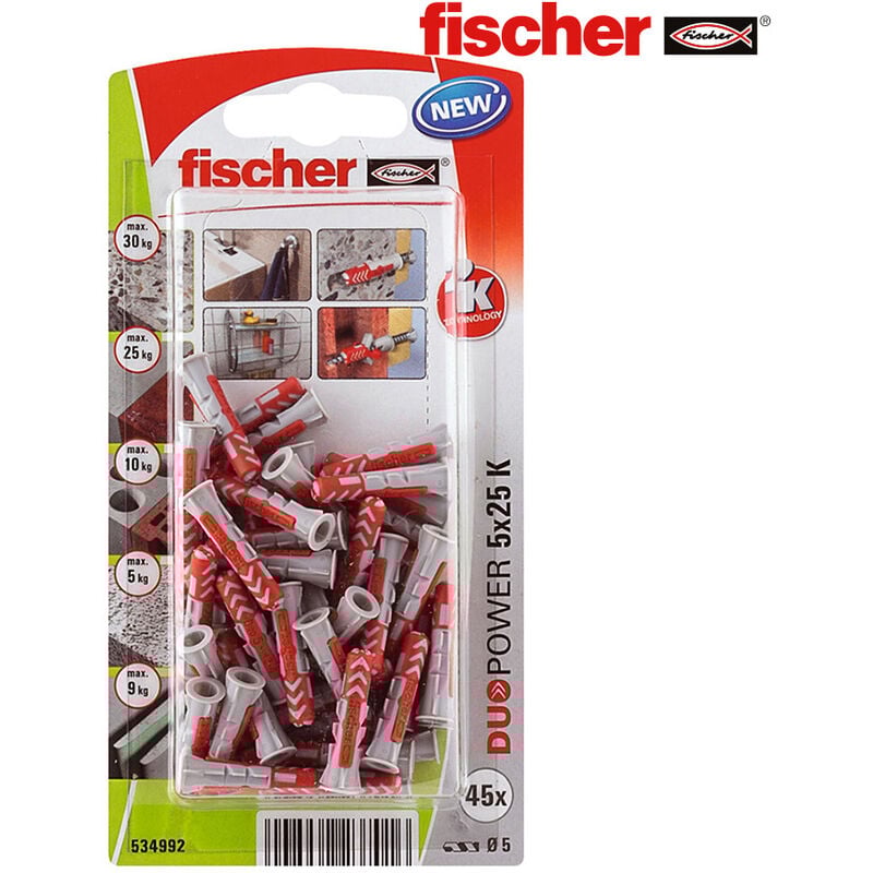

Fischer 96271 Blister 45 Tacos Duopower 5X25